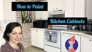 Painted Kitchen Cabinets Before and After Learn how to paint your kitchen cupboards [upl. by Evers]