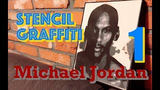 How to make a Stencil Graffiti Michael Jordan [upl. by Gerald]