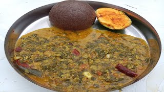 ಕೀರೆ ಸೊಪ್ಪು ಸಾರು  Keere Soppu Saaru in Kannada  Green Curry  Village Style Sambar [upl. by Doone]