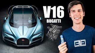 Bugattis Giant V16 Engine Is Insane  All The Tourbillon Details [upl. by Flam869]