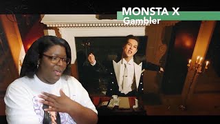 MONSTA X quotGAMBLERquot  DANCE PRACTICE  REACTION [upl. by Silvanus641]