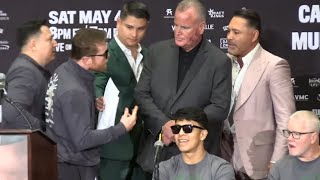 Canelo Álvarez and Oscar De La Hoya almost come to BLOWS [upl. by Maiah764]