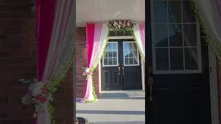 Door entrance decoration tutorial [upl. by Aneerak253]