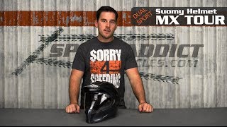 Suomy MX Tourer Dual Sport Helmet Review at SpeedAddictscom [upl. by Hadria171]