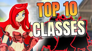 TOP 10 CLASSES IN AQW 2024 [upl. by Beeson]