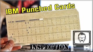 IBM Punched Cards Hollerith Cards Inspection  Nostalgia Nerd [upl. by Ailsa]