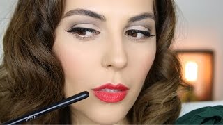 40s Inspired Makeup Tutorial [upl. by Kassab]