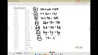 UNGKAPAN ALGEBRA FASA 1 13082024 [upl. by Martie]