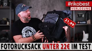 Fotorucksack unter 22€  Bekommt man dafür einen guten Fotorucksack Test  Review  Verlosung [upl. by Bakerman819]