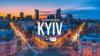 Kyiv Ukraine 🇺🇦 in 4K 60 FPS ULTRA HD Video by Drone [upl. by Jonette]