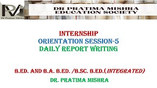 internship 5 orientation series DAILY REPORT [upl. by Ahseneuq]