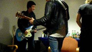 The Cribs and Johnny Marr jam backstage in Manchester 2208 [upl. by Emmalynn]