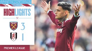 West Ham 31 Fulham  Hammers Secure Back To Back Wins  Premier League Highlights [upl. by Ecirtam]