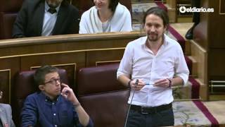 Pablo Iglesias quotFelipe González tiene el pasado manchado de cal vivaquot [upl. by Norraa335]