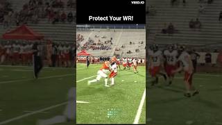 QB almost gets his WR knocked out football shorts footballshorts recruiting alrecruiting [upl. by Laurin]