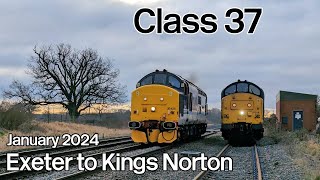 Class 37 Drivers Eye View Exeter St Davids to Kings Norton Birmingham [upl. by Christmas]