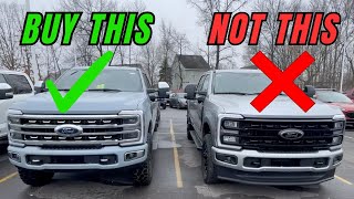 2024 Ford Superduty Lariat vs Platinum which is the best value HD trim option [upl. by Efram]