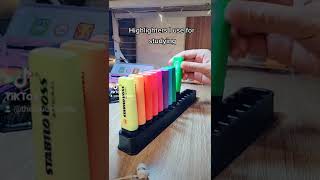 Stabilo Boss Highlighters Set Unboxing 15 Colors [upl. by Rexford384]