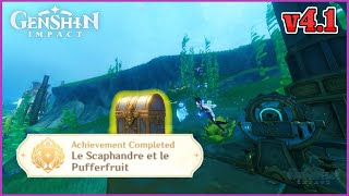 Le Scaphandre et le Pufferfruit  Hidden Achievement  v41 Guide  Genshin Impact [upl. by Mirisola]