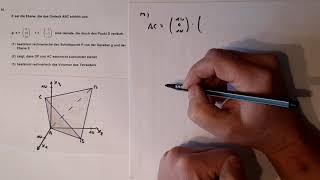 Vektorielle Geometrie B3 Aufgabe b Mathe Abi Klausur 2020 NRW Grundkurs [upl. by Victorine]