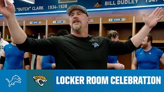 Lions vs Jaguars postgame locker room celebration [upl. by Calore441]