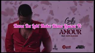 Gally Garvey feat Koffi Olomide Amour  paroles [upl. by Akcirred]