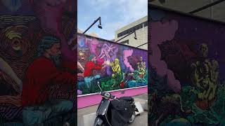 So Creative And Beautiful Wall Painting Oslo Norway Street shorts norway travel viral shorts [upl. by Ynnelg]