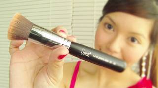 Sigma F80 Flat Top Kabuki Brush Review amp Demo ❤ [upl. by Ardnalac367]