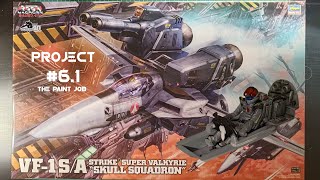 Macross VF1 SA StrikeSuper Valkyrie 148 scale Part  3 The Paint Job [upl. by Einnod]