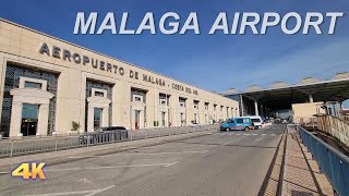 MALAGA AIRPORT  COSTA DEL SOL AIRPORT  MALAGA  SPAIN 4K [upl. by Keverne623]