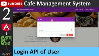 17 Cafe Management System  Order Page Angular Spring Boot  Java MySQL Database [upl. by Rudyard]