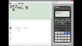 Classwiz HowTo Solving a Linear Equation [upl. by Soph407]