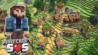 Minecraft SOS  Ep 17 BUILDING A VILLAGE [upl. by Hesoj892]