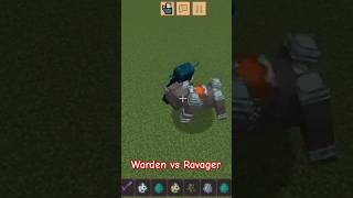 minecraft Warden vs ravager [upl. by Ricker]