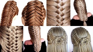 4 Different Hairstyles  simple hairstyle  new hairstyle  cute hairstyles  hairstyle  Braids [upl. by Ahsinroc845]