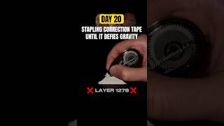 Day 20 of stapling correction tape correctiontape tippex challenge rockcleaning asmr asmrsound [upl. by Dorkus]