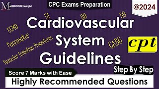 CPT Cardiovascular System Guidelines related Questions [upl. by Dippold]