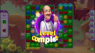 Homescapes wonderful Puzzle solving game play video  complete Level 140  142 🏡🏡🏡 😍😍😍😍 [upl. by Gannes250]