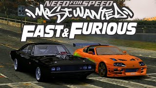 Форсаж  NFS Most Wanted  31 мод на авто из Фильмов [upl. by Lippold]