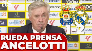 ANCELOTTI en RUEDA DE PRENSA LUNIN MODRIC CAMAVINGA VINICIUS  LAS PALMAS 1 REAL MADRID 2 [upl. by Norved]