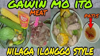 Nilagang karne ng baboy at manokATS TAMBAYANlutongulam highlights cooking viral nilaga [upl. by Mak760]