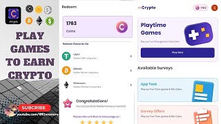 Play Games amp Earn Crypto Like Bitcoin Ethereum And USDT [upl. by Elleb]