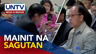 Sen Tulfo at Sec Galvez nagkasagutan sa Senate hearing [upl. by Odell]