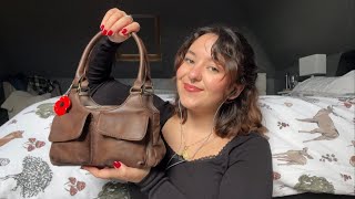 ASMR whats in my bag a chance to yap and tap 👜 [upl. by Anesusa]