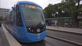 Sweden Stockholm tram ride from Liljeholmen to Årstaberg [upl. by Isador]