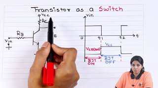 Transistor as a Switch  Bipolar Junction Transistor  Basic Electronics [upl. by Assenna]