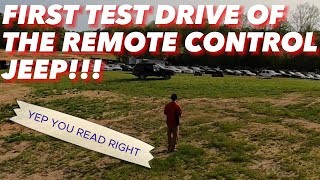 I Took My New Remote Controlled Jeep Grand Cherokee For A Test Drive [upl. by Elleuqram]