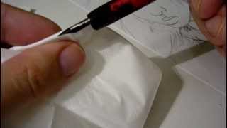 Comics zeichnen INKING Tuschen eines Comic [upl. by Caritta628]