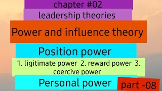 POWER AND INFLUENCE THEORY leadership theoriescruxofeducation [upl. by Anaujal]