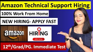 Amazon New Hiring  Apply Fast  100 Work Home  Technical Support [upl. by Haleemaj]